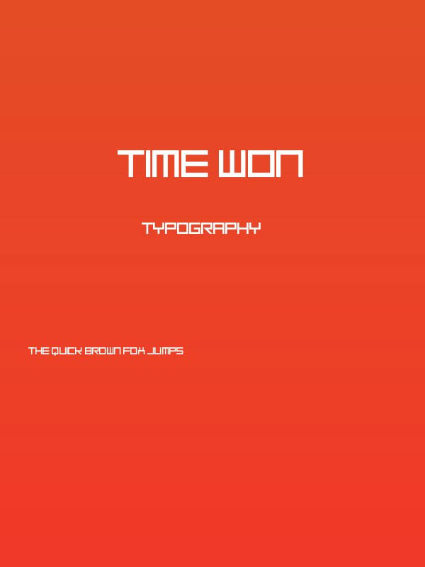 Time Won Poster