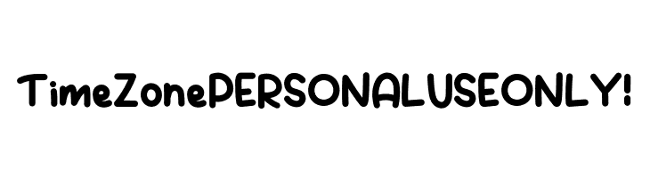 Time Zone PERSONAL USE ONLY!  baixar fontes gratis