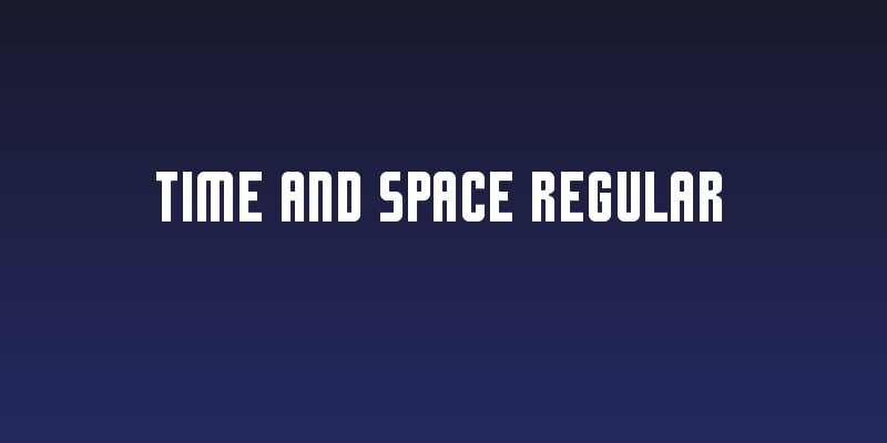 Time and Space Regular Social Header