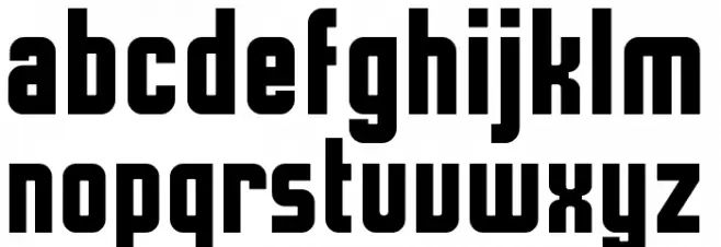 Time and Space Regular फ़ॉन्ट लोअरकेस