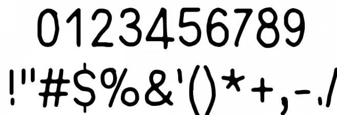 Time goes by so slowly Font OTHER CHARS
