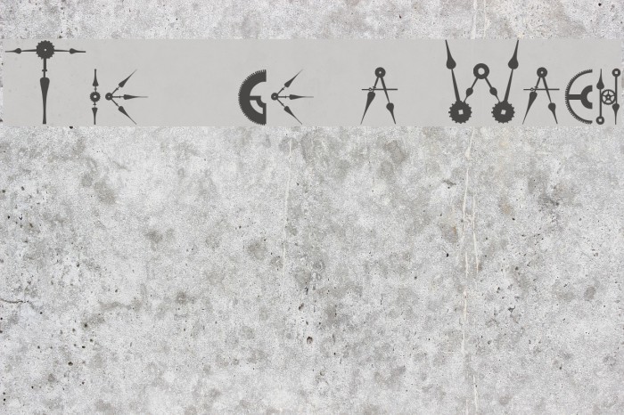 Time to get a Watch Font examples