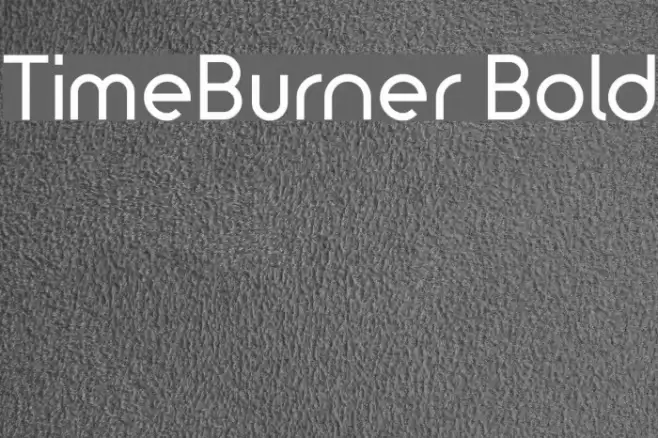 TimeBurner Bold Font examples