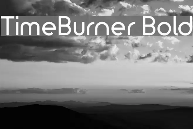 TimeBurner Bold Font examples