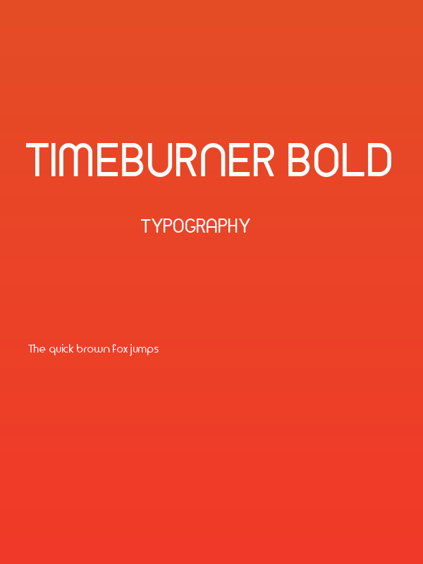 TimeBurner Bold Poster
