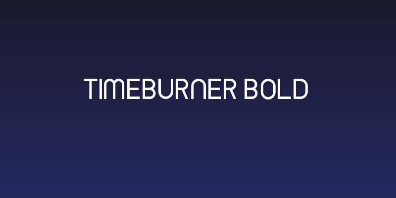 TimeBurner Bold Social Header
