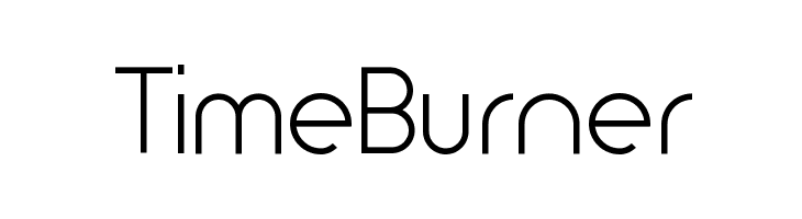 TimeBurner Font