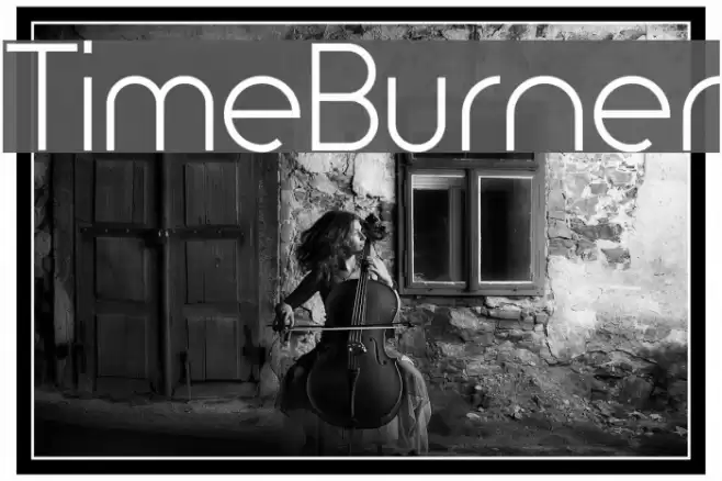 TimeBurner Font examples