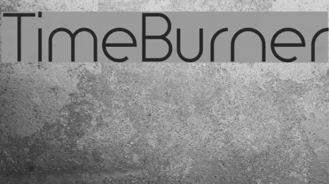 TimeBurner Font examples