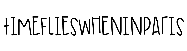 TimeFliesWhenInParis  Frei Schriftart Herunterladen