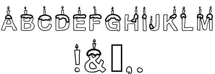 TimeToParty Font OTHER CHARS