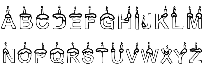 TimeToParty Font LOWERCASE