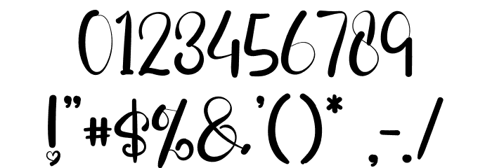 TimeToValentineRegular Font OTHER CHARS