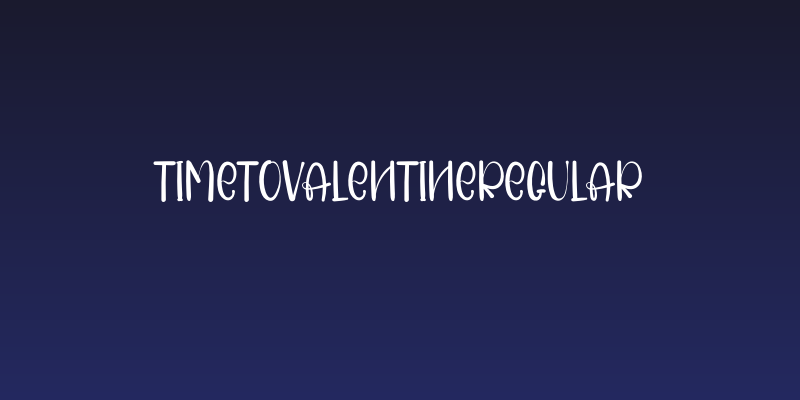 TimeToValentineRegular Social Header
