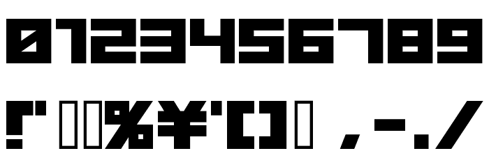 TimeTrek Font OTHER CHARS