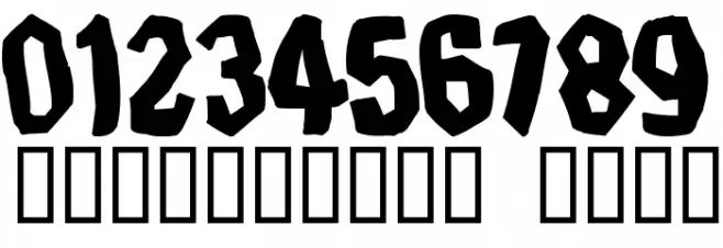 Timebomb Font OTHER CHARS