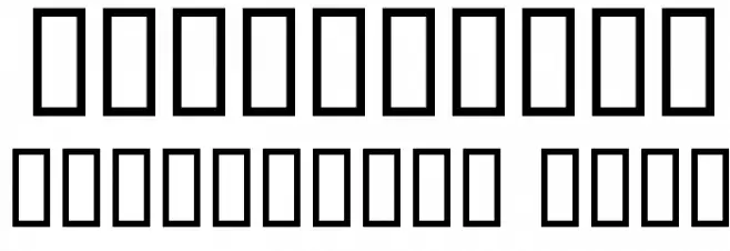 Timecode Font OTHER CHARS