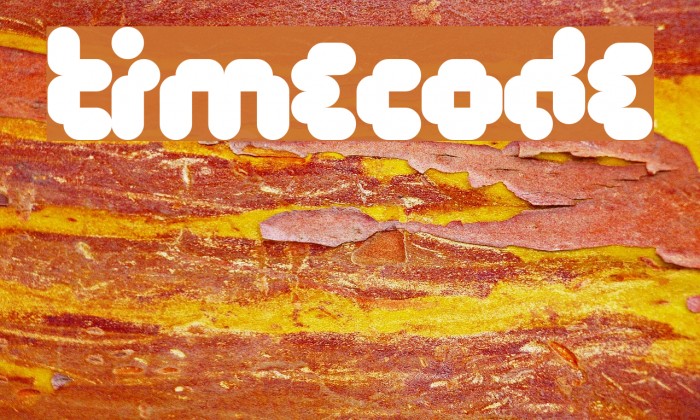 Timecode Font examples