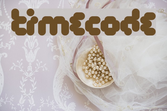 Timecode Font examples