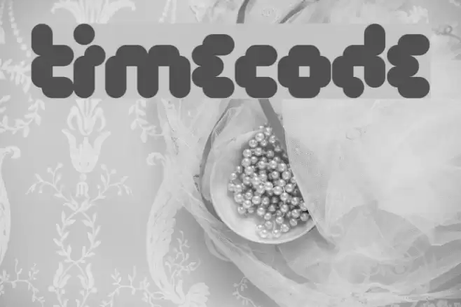 Timecode Font examples