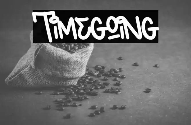 Timegoing Font examples