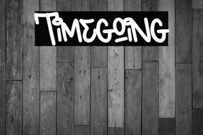 Timegoing Font examples