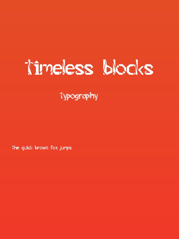 Timeless Blocks Poster