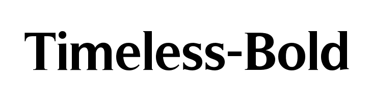 Timeless-Bold Font