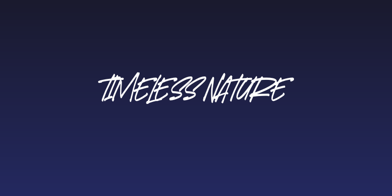 Timeless Nature Social Header
