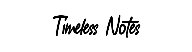 Timeless Notes Шрифта