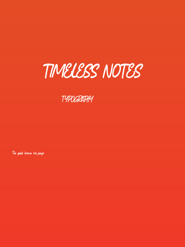 Timeless Notes Poster