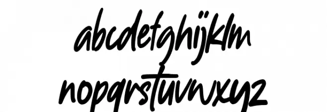 Timeless Notes Font LOWERCASE