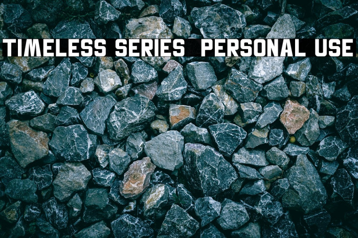 Timeless Series - Personal Use Example 3
