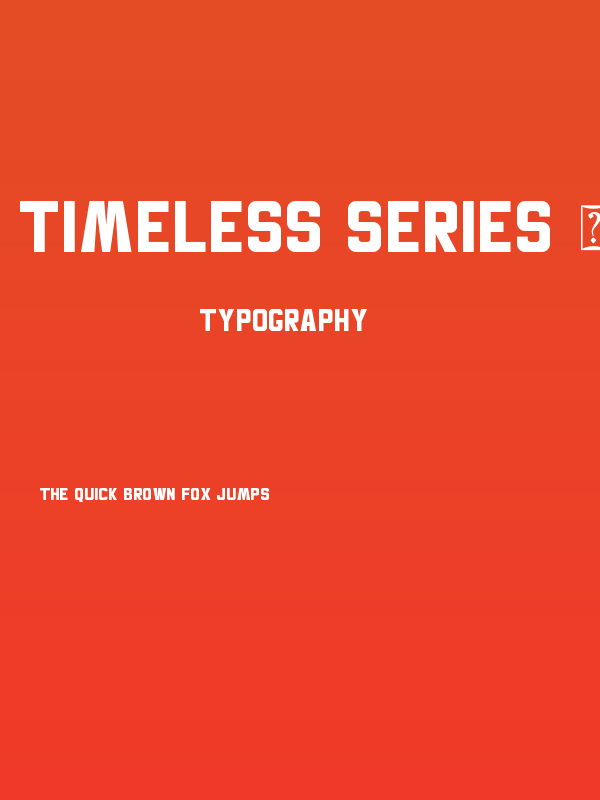 Timeless Series - Personal Use Poster