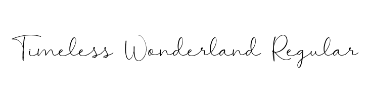 Timeless Wonderland Regular  les polices de caract&egrave;res gratuit t�l�charger