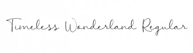Timeless Wonderland Regular Polices