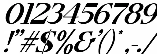 Timeline Italic Font OTHER CHARS