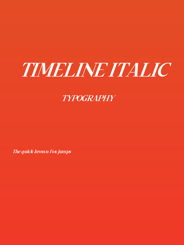 Timeline Italic Poster