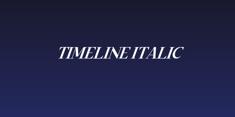 Timeline Italic Social Header