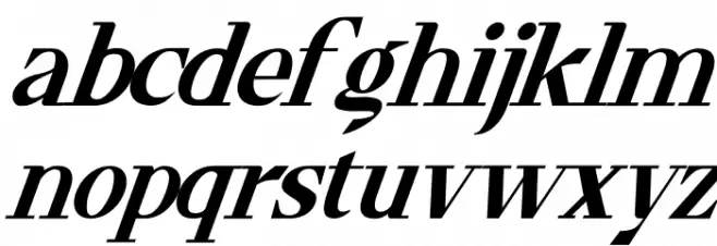 Timeline Italic फ़ॉन्ट लोअरकेस