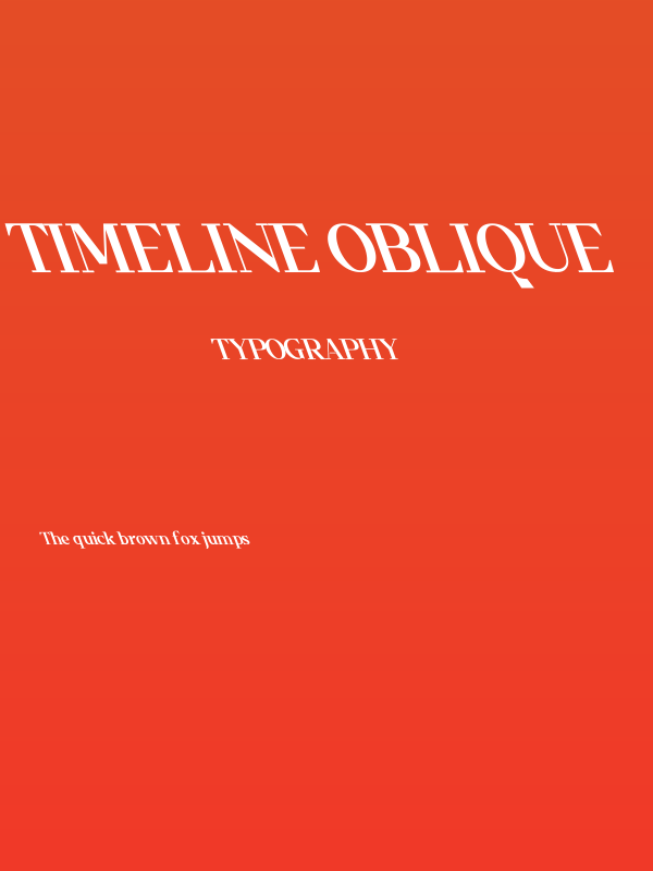 Timeline Oblique Poster