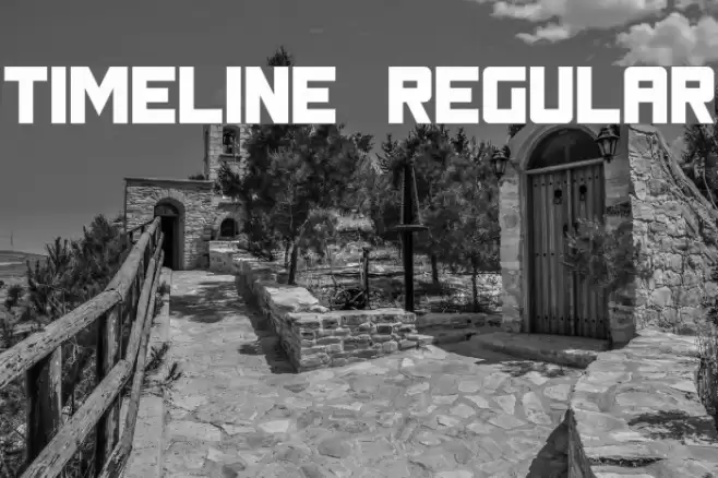 Timeline Regular Font examples