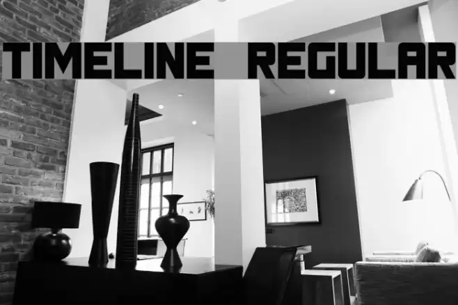 Timeline Regular Font examples