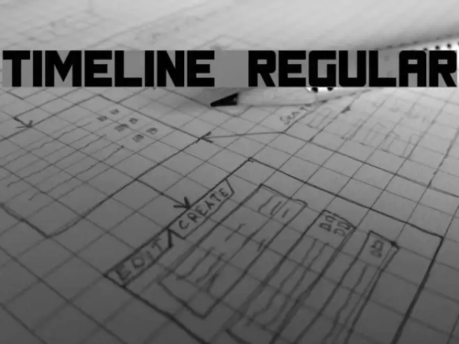 Timeline Regular Font examples