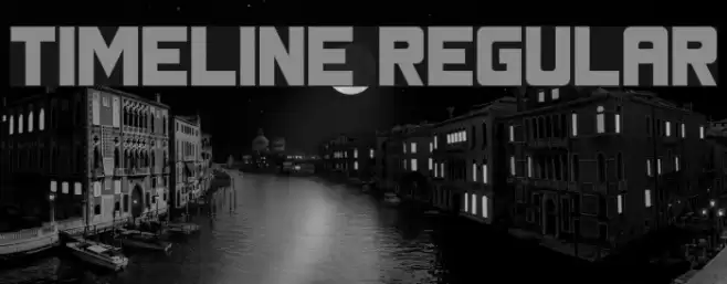 Timeline Regular Font examples