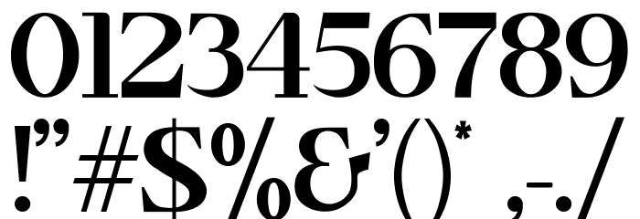 Timeline Font OTHER CHARS