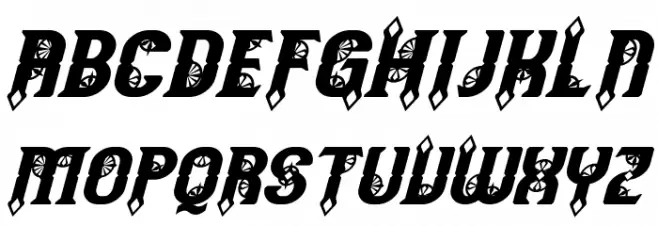 Timepiece Italic Font Litere mari