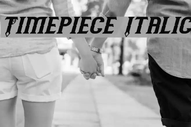 Timepiece Italic Font examples