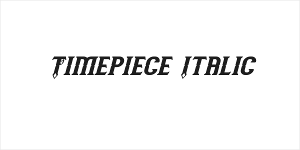 Timepiece Italic Logo