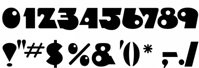 Timepiece Font OTHER CHARS